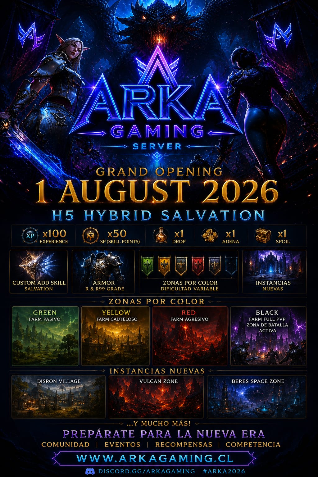 Grand Opening Arka Gaming - 1 August 2026 - H5 Hybrid Salvation